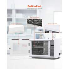 Nail Tool Cleaning Machine, 12L Large Capacity, Multi-Functional Tool Cabinet Cleaner Box With Timer Setting, Tempered Glass Door, 185nm Wavelength, For Labs, Home, Nail Salons, Beauty Salons - US A Type Plug(110-127V) - View 6