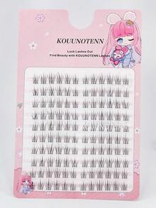 120 pezzi di ciglie finte a grappolo singolo, a forma di C, naturali, per occhio sinistro e destro, estensioni di ciglie naturali, grappoli di ciglie per make-up fai-da-te a casa, stile giapponese