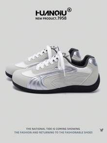 HUANQIU 2025新款男鞋男士滑板鞋一双时尚休闲透气高帮居家办公户外运动鞋多功能轻便舒适德迅鞋赛车鞋休闲鞋休闲鞋跑步鞋灰色四季鞋