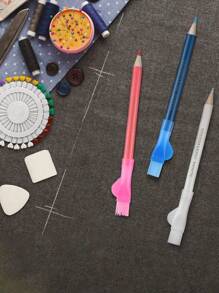 白色记号笔，适用于标记、铅笔、缝纫、编织用品；缝纫用品；缝纫工具；缝纫标记工具 - 彩色 - 查看 5