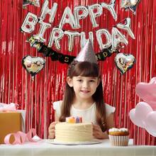 Gói 4 Rèm lá kim loại màu đỏ kim tuyến rèm tua rua phông nền chụp ảnh đạo cụ cho tiệc sinh nhật đám cưới đính hôn tiệc chào đón em bé độc thân giáng sinh lễ kỷ niệm trang trí tiệc, tốt nghiệp, tiết lộ giới tính, tiệc disco - Đỏ - Xem 5