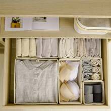 Caja de almacenamiento de tela plegable de estilo simple, organizador de cajones de armario y cómoda, cestas para ropa interior, sujetadores, decoraciones, decoración de otoño, decoración de festivales, decoración de habitaciones, decoración del hogar, decoración de dormitorio