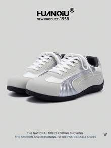 HUANQIU 2025新款男鞋男士滑板鞋一双时尚休闲透气高帮居家办公户外运动鞋多功能轻便舒适德迅鞋赛车鞋休闲鞋休闲鞋跑步鞋灰色四季鞋