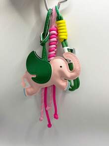 1 Móc khóa hình voi hoạt hình bằng da, mặt dây chuyền trang trí điện thoại, phụ kiện hành lý, quà tặng ngày lễ cho bạn bè, móc khóa trang trí ba lô du lịch, dây treo phụ kiện ô tô cho phụ nữ, móc khóa cho túi xách - Nhiều màu - Xem 12