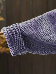 女士休闲加大码长袖开衫，带侧袋，秋冬款