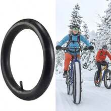 2Pcs 20 X 4.0 Inch Inner Tube For Fat Mountain MTB Bicycle Bike / Car Tyre Valve - Negro - Ver 6