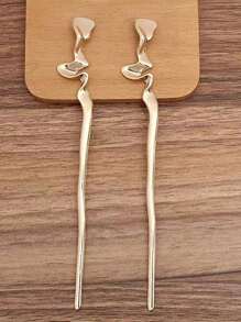 1 件中国风优雅仿珍珠发饰发夹，适合发髻，多功能，夏季发型夹发髻制作器发髻发饰，学校用品 - 彩色 - 查看 9