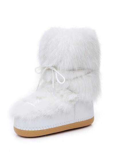 Women's Warm Snow Boots, Lace-Up Ski Boots, Autumn/Winter