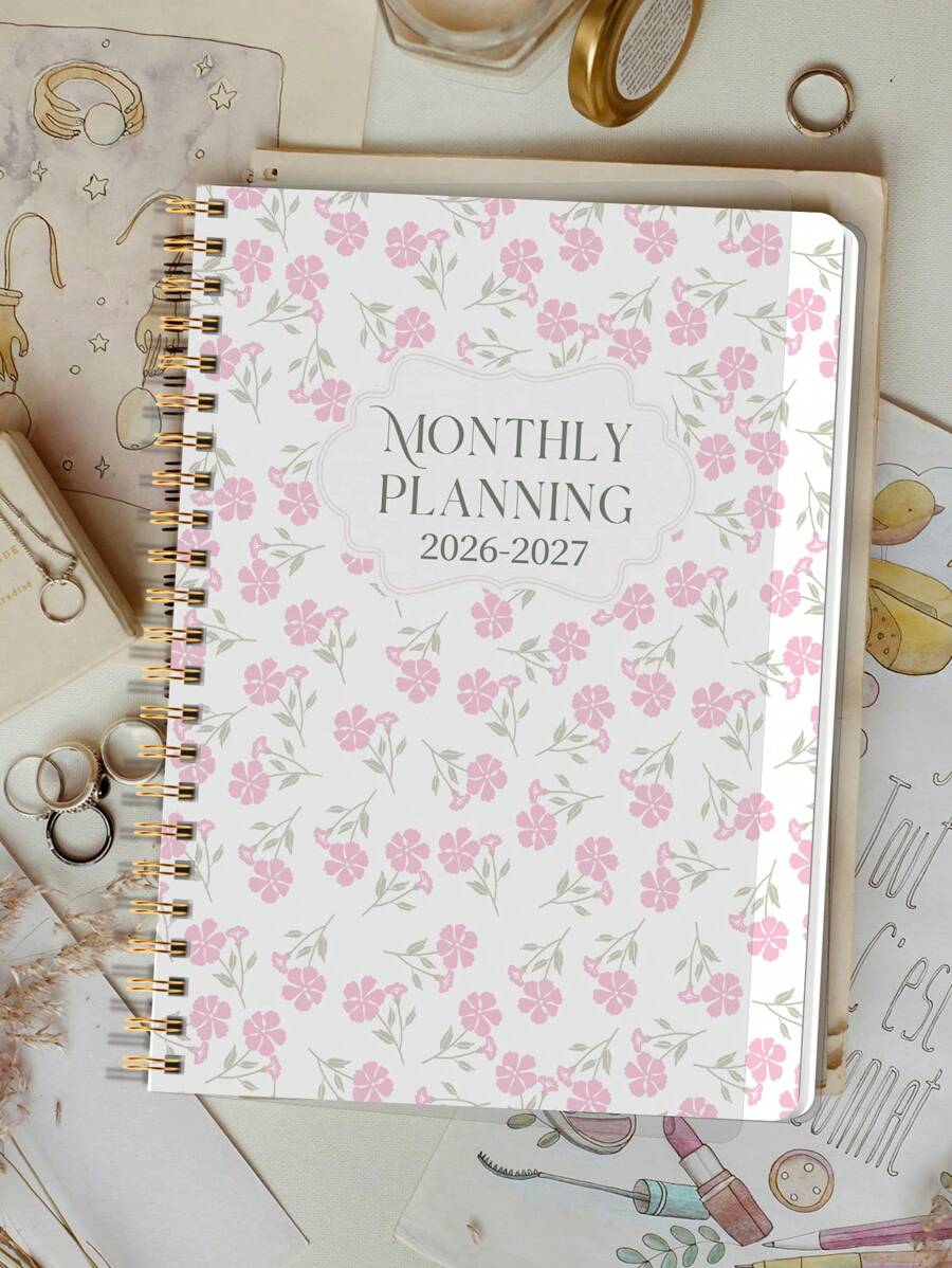 Trees 2025-2027 Monthly Planner Notebook, A5 Minimalist Weekly And Monthly Planner Academic Year Calendar Notebook, 32 Pages Office & School Supplies, Perfect Gifts Teacher Gifts,School Supplies,Back To School - Multicolor - View 1