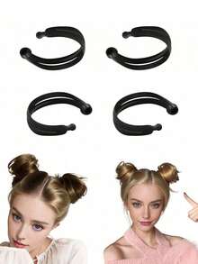 1pc Magic Donut Style Hair Styling Tool - Curling Hair Roller, French Twist Tool, Scrunchie Ponytail Holder, For DIY Hairstyles ,Hair Styling Tools Hair Accessories