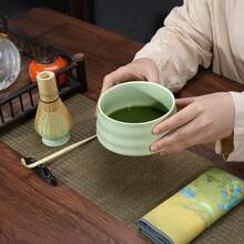 1pc/5pcs Matcha Bowl Ceramic Japanese Style Matcha Whisk Set, Bamboo Matcha Scoop, Matcha Brush, Suitable For Tea Ceremony, Back To School Set, Holiday Gift Set, Halloween Gift