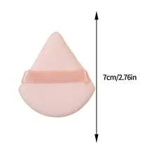 6个杏色粉扑，三角形化妆海绵，超柔软干湿两用定妆粉扑，便携化妆工具 - 杏色 - 查看 9