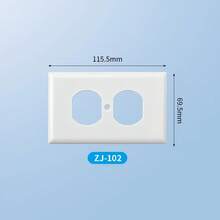 1pc Vintage Light Switch Cover Plate - Elegant Floral-Like Symmetry, Easy Installation Screwless Mounting, Compatible With 1-Gang Or 2-Gang Switches, No Wiring/Battery Needed - For Bedroom, Kitchen, Living Room - Decorative Outlet Plate In Sage Green & Beige, Decorative Light Switch Wall Plate Cover,, Kitchen Decor, Elegant Decor, Intricate Patterns - 單人複式 - 查看 3