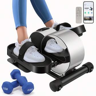 Under Desk Elliptical Seated Pedal Exerciser With APP