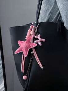 Yogodlns Móc khóa dây da Y2K, Móc khóa hình sao biển dễ thương, Móc khóa sao biển hoạt hình 3D, Mặt dây chuyền chống thất lạc điện thoại, Phụ kiện sao biển mùa hè, Móc khóa dây bện hình ngôi sao năm cánh thời trang, Quà tặng móc khóa đôi - Nhiều màu - Xem 5