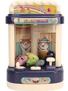 Mini máquina de garras para niños | Maquina electronica de dulces que funciona con monedas | Con música y luz | Divertida máquina de juegos para padres e hijos | Regalo - Azul - Ver 11