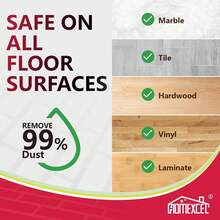 HOMEXCEL Mop Replacement Heads Compatible With O-Cedar EasyWring Spin Mops 3 Pack-Washable Microfiber Spin Head Refills-Easy Cleaning Mop Head Replacement - trắng - Xem 2