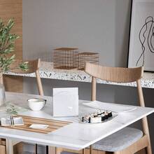 1 件透明餐巾架，优雅的 U 型亚克力餐巾分配器设计，适用于餐桌、厨房餐桌、酒吧、宴会、餐厅、独立式餐巾架 - 彩色 - 查看 6