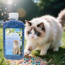 3X Capacity 350ml/11.8oz Cat Litter Deodorizer Pearls - Multi-Color Litter Box Odor Eliminator, Long-Lasting Freshness, 3X Regular Deodorizer, Creates A Clean And Pleasant Pet Environment