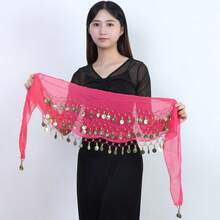 1 bộ trang phục múa bụng dây thắt lưng, trang trí bodysuit thắt lưng lưới kim loại, dây thắt lưng đồng xu vàng để khiêu vũ, phong cách Boho - Nhiều màu - Xem 14