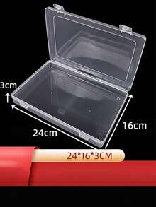 Klimonla Press-On Nails Storage Box, Nail Art Style Collection Box, Display Box, Transparent Frosted Sample, Color Card, Photo Frame Tool Mini Nail Art Tool Storage Box,Only The Boxes Are Sold, Excluding The Items Inside. - Clear - View 11