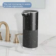 DONASIRA 1pc Automatic Soap Dispenser, Black Drip Style, Automatic Liquid Dispensing Bathroom Decor Fall Decor Back To School - Black Drip - View 10