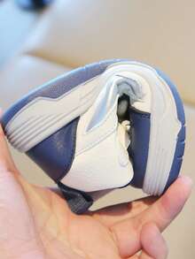 1 Par de Tênis Casuais Unissex Respiráveis de Bloco de Cor com Bico Redondo, Sola Macia e Confortável, Versátil para Todas as Estações - Azul - Visão 10