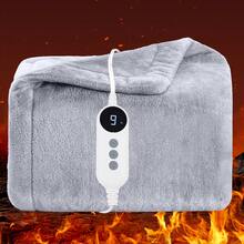 JustLet 400 GSM Heated Flannel Electric Blanket - 9 Heating Levels& Auto Shut-Off Timer (2/4/6/10 H) Soft Warm Flannel Heating Blanket For Full Body