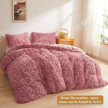 20x54 Fluffy Cheetah Print Body Pillow Cover, Leopard Print Plush Fuzzy Pillowcase With Zipper, Farmhouse Shaggy Long Pillow Cover Women Side Sleepers, Pink - 粉紅色獵豹紋 - 查看 7