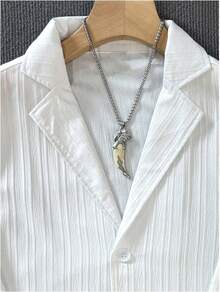 2025 Best  Men's 2 Piece Linen Suit Long Sleeve Button Down Shirt And Pants Sets Walking Suits - 白色 - 查看 8