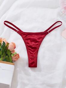 4pcs/Set Women's Sexy Lace Thong Panties, Assorted Colors - Multicolor - View 6