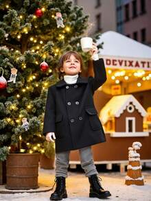 Chaqueta cortavientos estilo británico para niño preadolescente en otoño/invierno