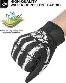 Guantes de Invierno para Hombres y Mujeres - A-115 Frío-(75% Caliente) Negro - Ver 9