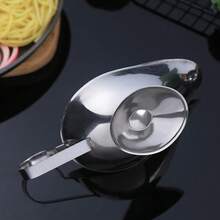 Jednoczęściowy dzbanek na przyprawy w kształcie łódki, wykonany ze stali nierdzewnej, odpowiedni do codziennych posiłków, świątecznych spotkań, przyjęć i przechowywania sosów sałatkowych. Nadaje się również na Święto Dziękczynienia i Boże Narodzenie. Stal nierdzewna, szczelny, z dzióbkiem, srebrny. - Uncje Sok Łódka - Zobacz 10