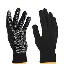 2/4 Pairs Unisex Gloves, Fitness/Cycling/Sports Grip Gloves With Dots, Black/Grey Options, Elastic Nylon Material, Breathable Comfortable Durable, Suitable For Outdoor Cycling, Camping, Fishing