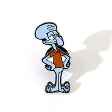 SpongeBob SquarePants 海绵宝宝 1/5 件趣味动漫胸针时尚盖瑞蜗牛珐琅别针金属徽章珠宝服装背包配饰礼物送给朋友 - 均碼 - 查看 17