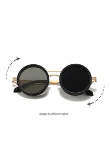 1 副可调节旋转变色复古装饰派对眼镜 - 彩色 - 查看 7