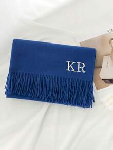 Customization Thick Autumn/Winter Shawl, Embroidered Personalized Custom Text Content, Solid Color Scarf,Elegant And Fashionable Scarf,Monogrammed Scarf, Personalized Scarf, Name Scarf, Winter Scarf, Scarf With Initials, Scarf With Initials, Outdoor Classic Solid Color Windproof Shawl, Custom Scarf,For Anniversaries,For Valentine's Day,For Mother's Day,For Birthdays,For Father's Day,For Graduation,For Weddings,For Housewarming