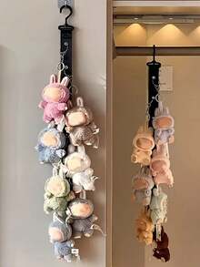 1pc Multifunctional Trapezoid Display Stand & Hanging Rope, Suitable For Dolls, Adjustable Height, Used For Organizing And Displaying Dolls, Ideal For Doll Collection And Display. Can Store Hats, Scarves And Other Items. - Multicolor - View 6
