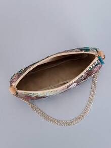 Túi đeo vai thêu hoa sequin, Túi đeo chéo có dây đeo có thể điều chỉnh, Ví đeo chéo thời trang dành cho nữ, Vật dụng cần thiết khi đi du lịch, Duyên dáng hoài cổ, Thích hợp cho các bữa tiệc, kỳ nghỉ, mua sắm, hẹn hò và đi làm. (Cắt họa tiết ngẫu nhiên) - Nhiều màu - Xem 8