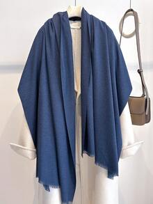 FADZOYLE 1件装女士优雅纯色围巾羊绒披肩头巾，四季皆宜，秋冬季保暖，短流苏加长款，简约优雅，多功能颈部围巾，适合办公室、户外、日常使用，可作礼物、晚宴、婚礼配饰，也可作为礼服搭配。 - 彩色 - 查看 33