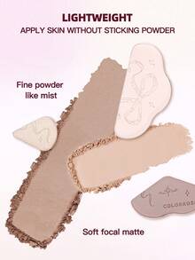 COLORROSE 哑光珠光粉轮廓调色板，轻盈、光滑、天鹅绒般的质地，带镜子，瘦脸鼻，自然渐变，古铜色轮廓和荧光笔一体式调色板 - CR727 - 查看 9