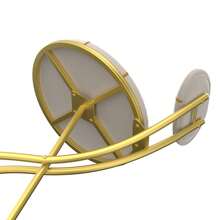 Set Of 2 Modern Velvet Bar Stools With Built-In Footrest, Gold Metal Frame Counter Height Stools, Anti-Scratch Upholstered Kitchen Stools For Dining & Home Bar Gold - Gold - View 10