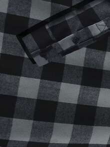 Mens Flannel Hoodie Shirts Long Sleeve Casual Plaid Jackets - 白色 - 查看 6