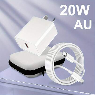 Compatible con cargador de 17 16 y cable tipo C a C de 3 pies/6 pies, bloque de carga rápida USB C de 20 W compatible con iPhone 17 Pro Max/16/15 Pro Max/15 Plus/15/iPad Air/Mini/adaptador de alimentación cubo de alta potencia