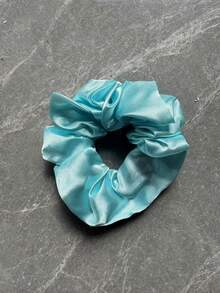 1条纯色休闲波西米亚风涤纶(特丽纶)发圈,四季皆宜,马来西亚/印尼女士头巾/发饰,发圈,马尾辫发绳,发圈,发饰,健身运动跑步装备橡皮筋,美容家居发饰 - 黑色 - 查看 12