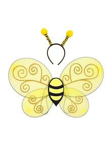 Conjunto de disfraz y accesorios de abeja linda para Halloween (incluye tocado y alas) - Multicolor - Ver 14