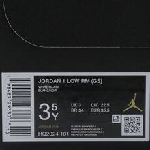 Zapatillas de baloncesto Jordan 1 Low RM (GS), de caña baja, HQ2024-101 - Blanco - Ver 7