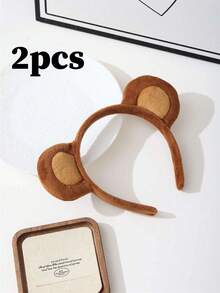 1 chiếc băng đô cài tóc hình tai khỉ dễ thương, thanh lịch dành cho nữ, phụ kiện thời trang cho kiểu tóc hàng ngày, phong cách Boho Chic, băng đô cài tóc, phụ kiện tóc cho nữ, phụ kiện làm đẹp tại nhà, phụ kiện tóc - Nhiều màu - Xem 9