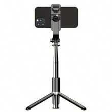 40-Inch Extendable Phone Selfie Stick, Professional Ground Tripod, Intelligent Smartphone Tripod With 360° Rotation, Stable Anti-Shake Handheld Monopod, Perfect For Travel, Outdoor Vlog, Live Streaming, And Summer Holiday Activities - Black - View 1